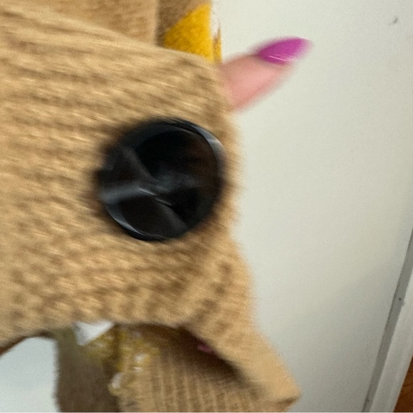 Shein | Yellow Daisy Flower Print Button Front Cardigan Size Large - Picture 4 of 6